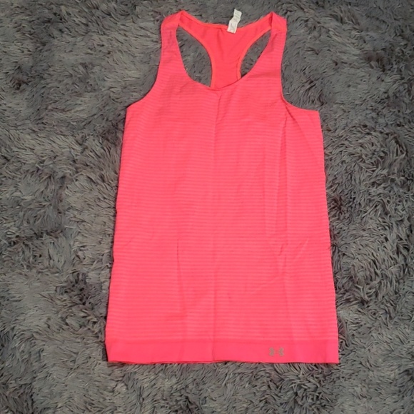 Under Armour Tops - Under Armour Neon Coral Heat Gear Tank